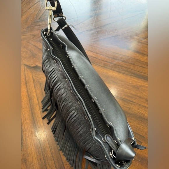 Coach 9407 Upcrafted Fringe Black Leather Legacy Slim Zip - Picture 10 of 16